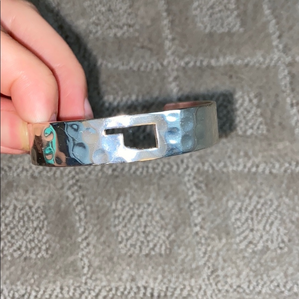 Rustic cuff oklahoma bangle